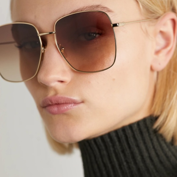 NWT Gucci Gold Gg1031s - 003 Chain CharmSunglasses - Picture 2 of 16